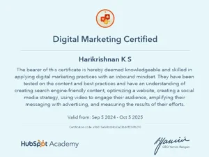 Digital Marketing Strategist Certified